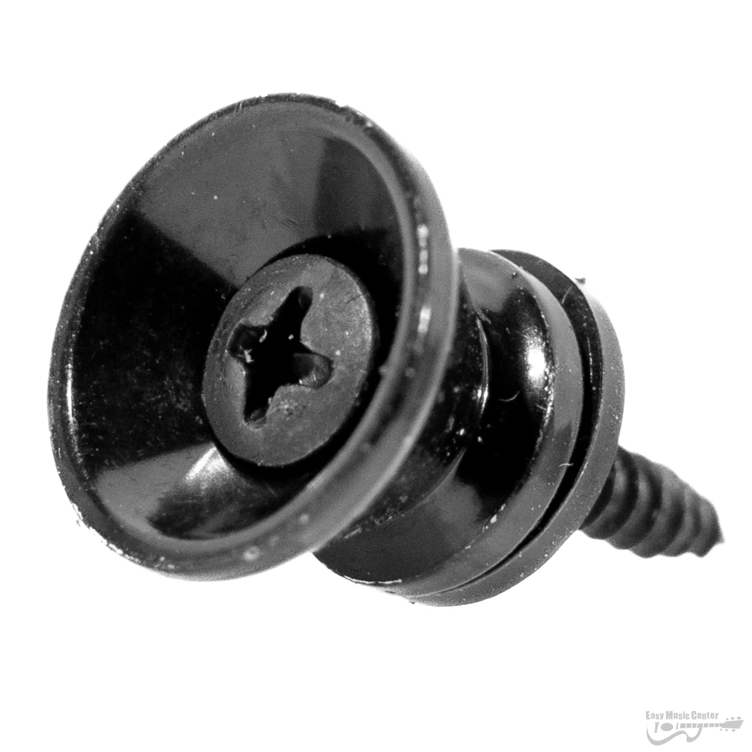 EMC STRAPBUTTONBK Black Strap Button, Screw Lock