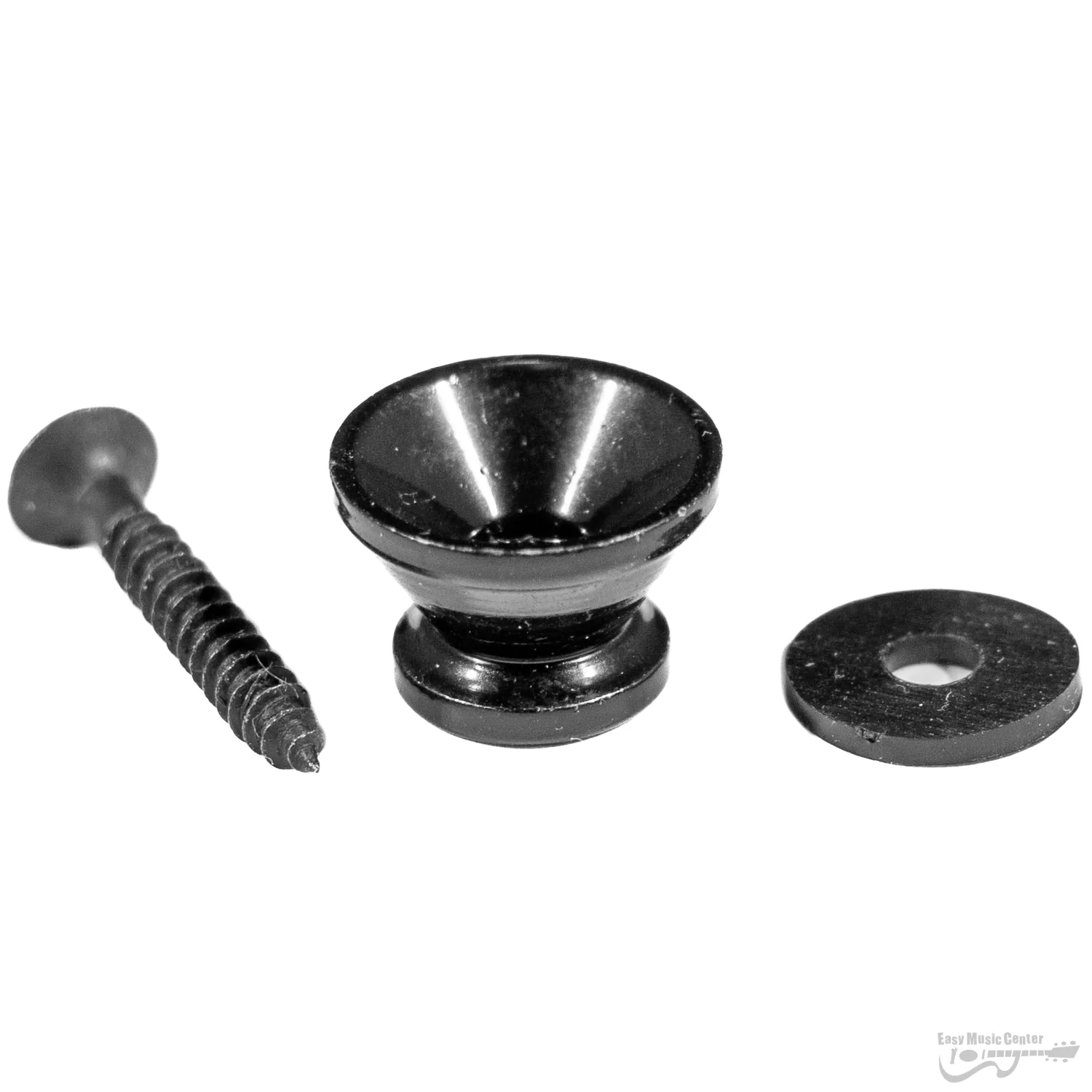 EMC STRAPBUTTONBK Black Strap Button, Screw Lock - Image 2