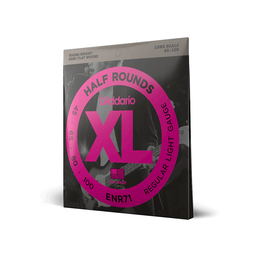 D'Addario ENR71 Half Round Bass Guitar Strings, Regular Light, 45-100, Long Scale - Image 3