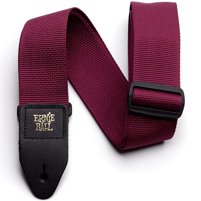 Ernie Ball P04047 Polypro Guitar Strap - Burgundy