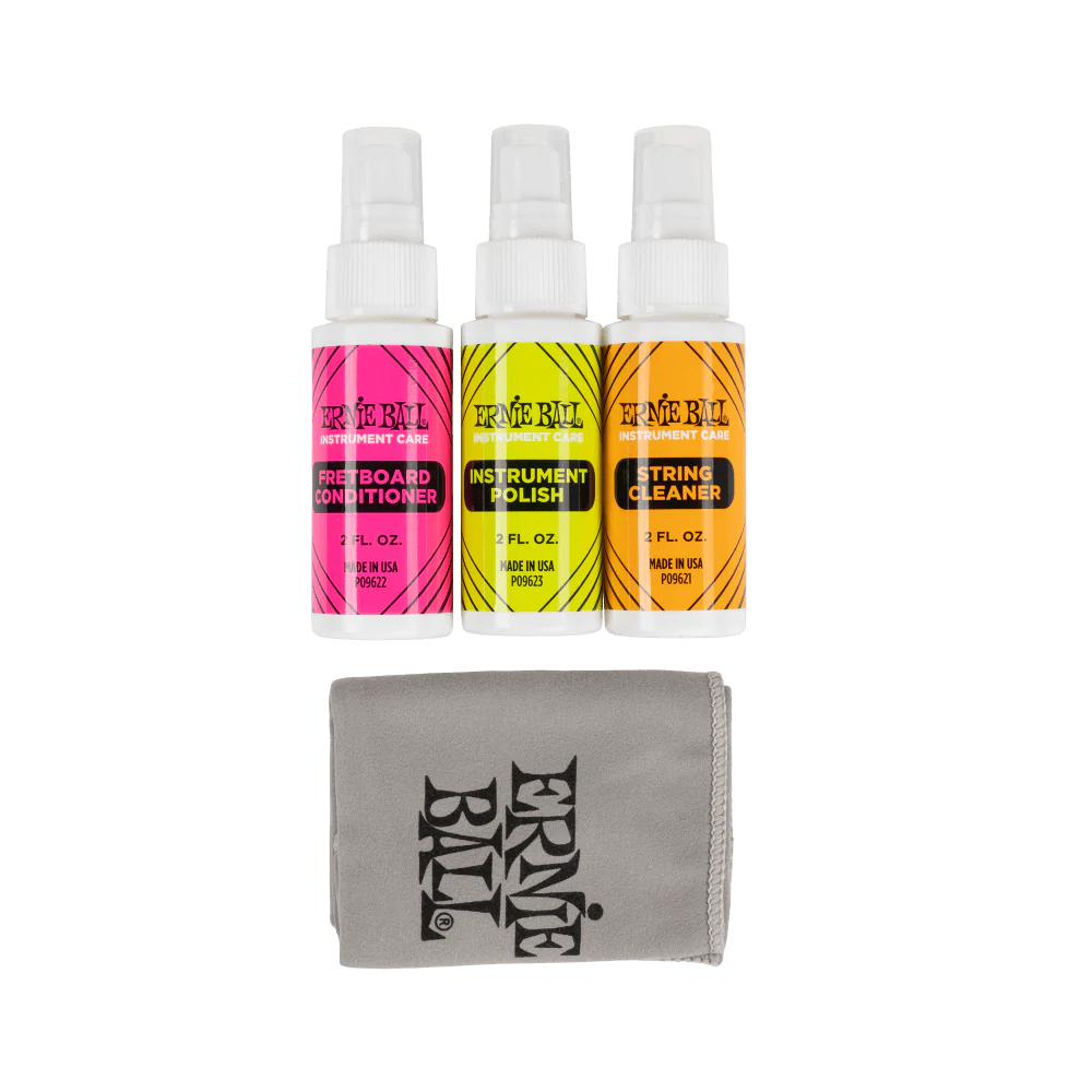 Ernie Ball P04225 Instrument Care 3-Pack with Microfiber Polish Cloth - Image 3