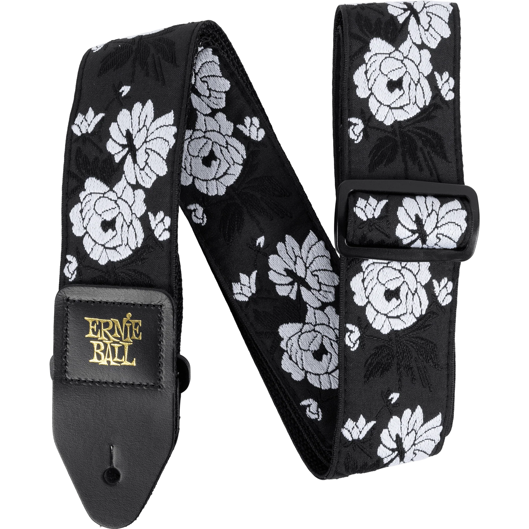 Ernie Ball P05357 Classic Jacquard Guitar Strap, Vanilla Rose