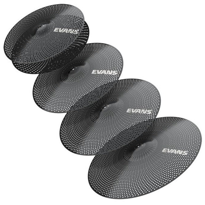 Evans ECP-DB-1 dB One Reduced Volume Cymbal Pack, 14" Hats, 16" & 18" Crash, 20" Ride