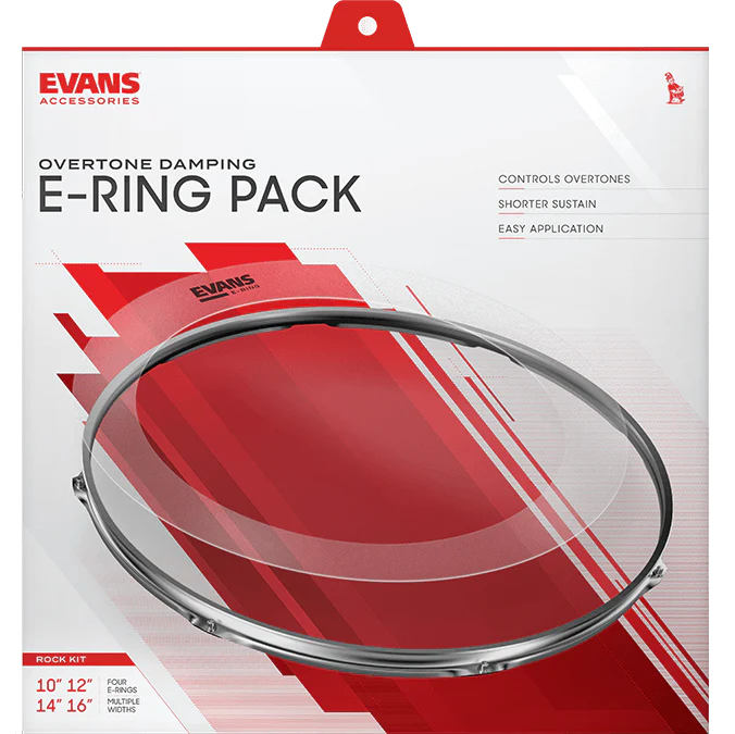 Evans ER-ROCK E-Ring Overtone Damping Set, 10, 12, 14, 16 - Image 2
