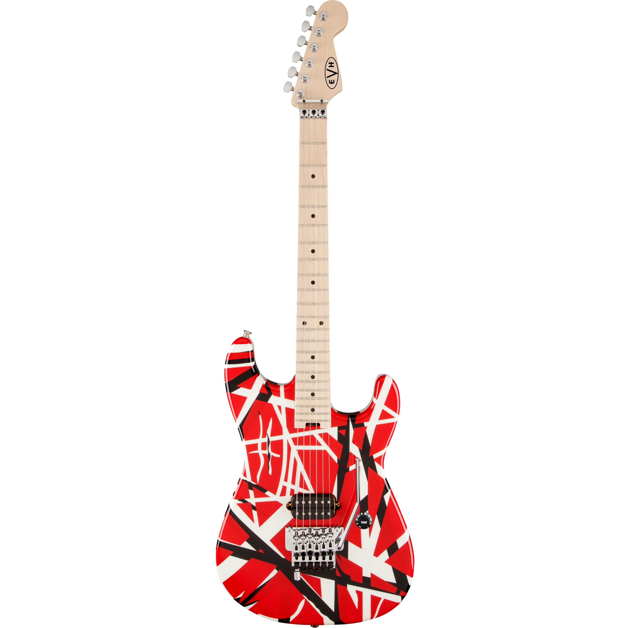EVH 510-7902-503 EVH Striped Electric Guitar - Red w/ Black Stripes
