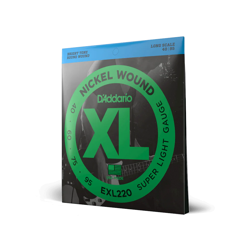 D'Addario EXL220 Nickel Wound Bass Guitar Strings, Super Light, 40-95, Long Scale - Image 3