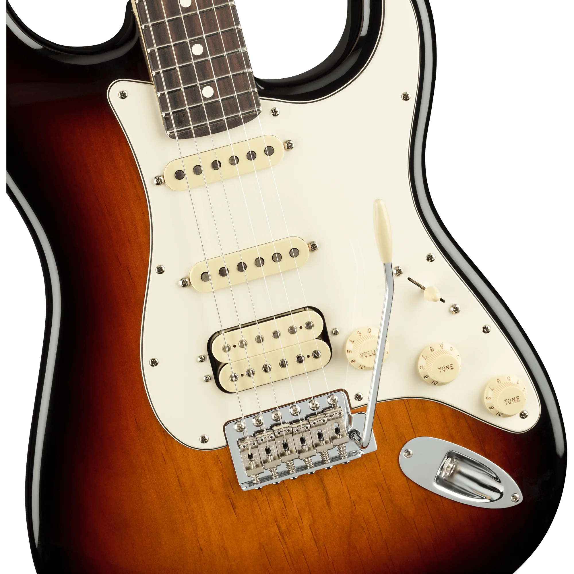 Fender 011-4920-300 Am Performer Strat, HSS, RW, 3-Color Sunburst - Image 3