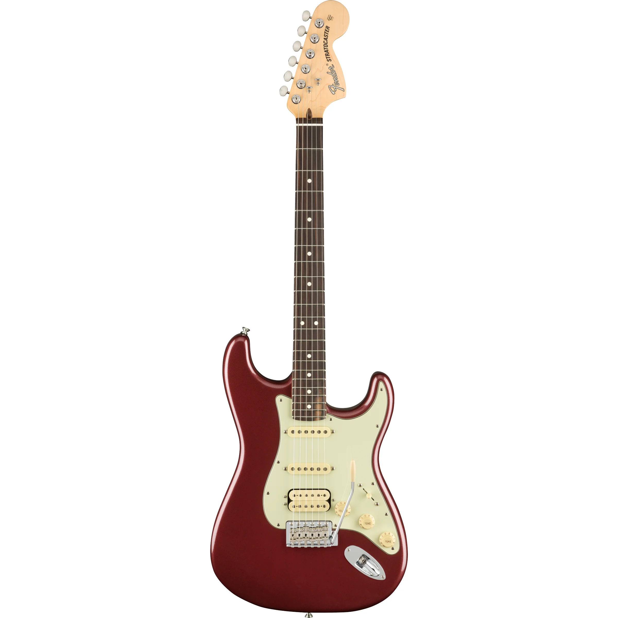 Fender 011-4920-345 American Performer Strat HSS RW Electric Guitar, Aubergine