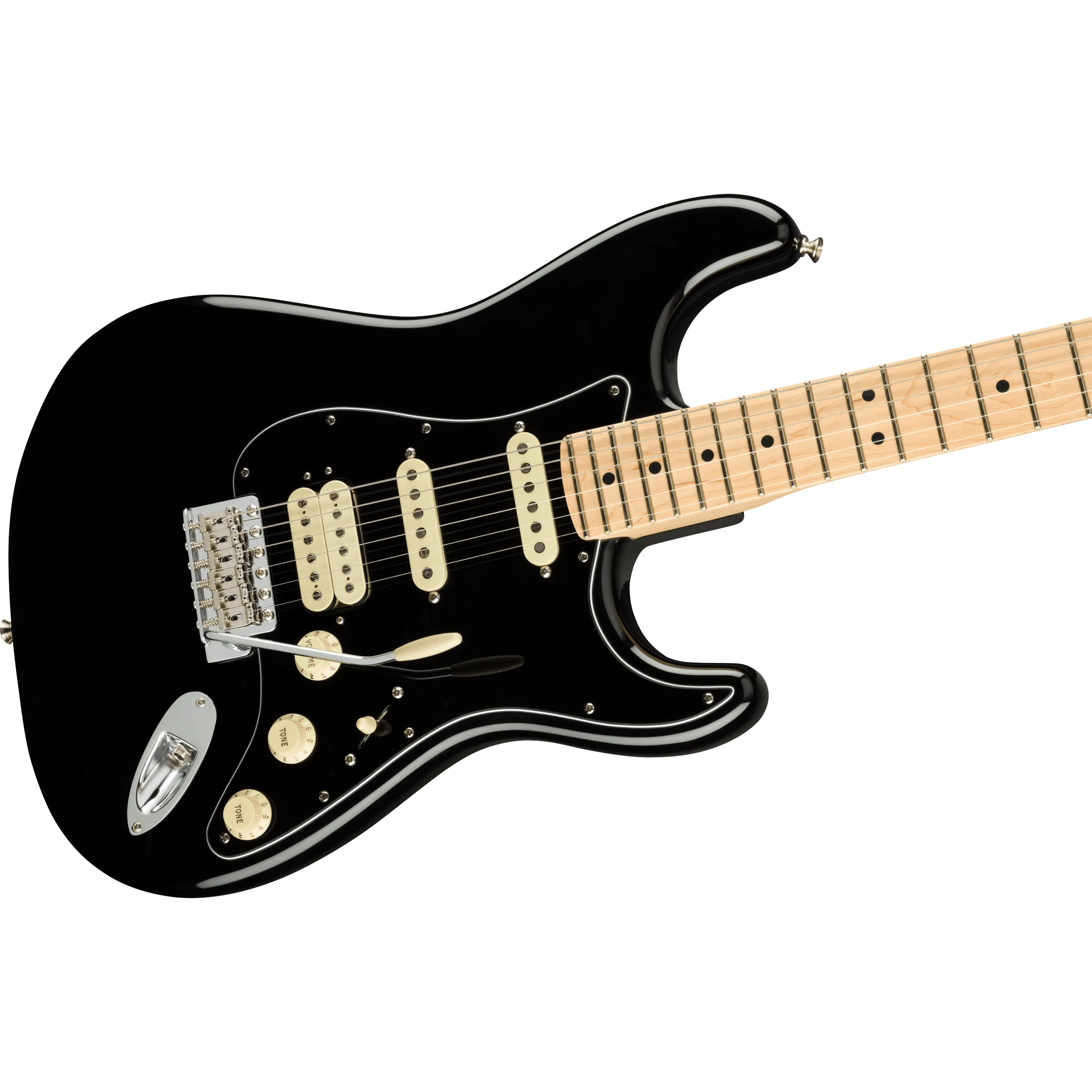 Fender 011-4922-306 Am Performer Strat, HSS, MN, Black - Image 3
