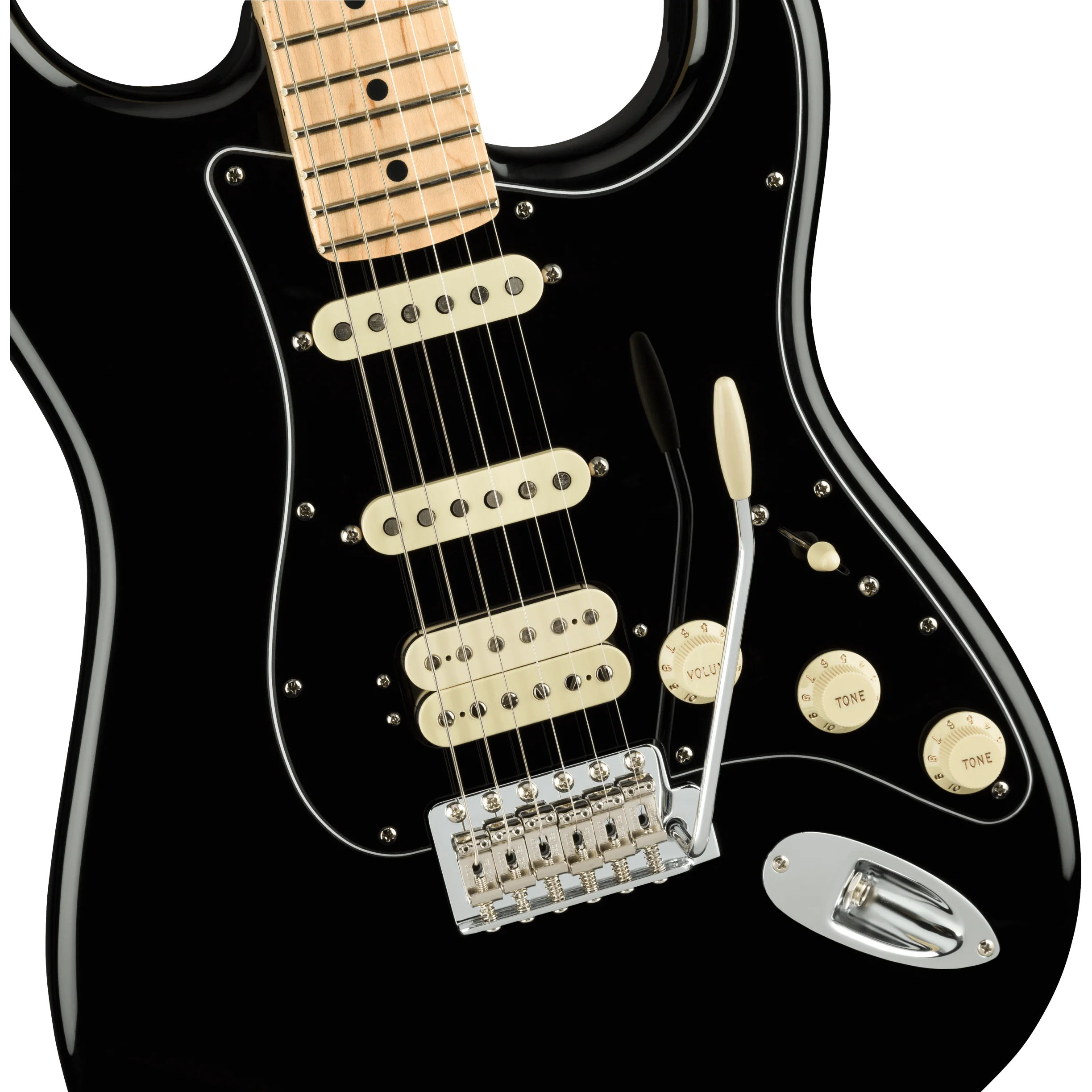 Fender 011-4922-306 Am Performer Strat, HSS, MN, Black - Image 4