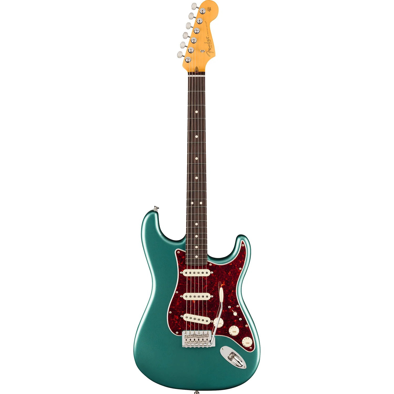 Fender 011-4940-374 Am Pro Classic Strat, RW, Faded Sherwood Green Metallic