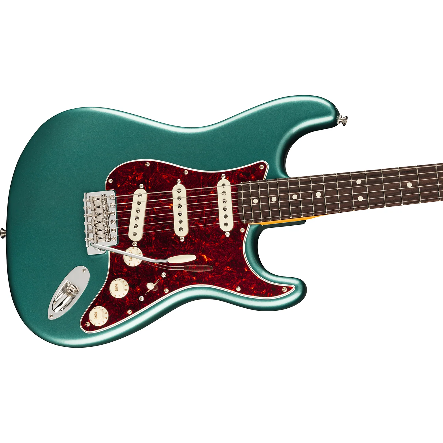 Fender 011-4940-374 Am Pro Classic Strat, RW, Faded Sherwood Green Metallic - Image 3