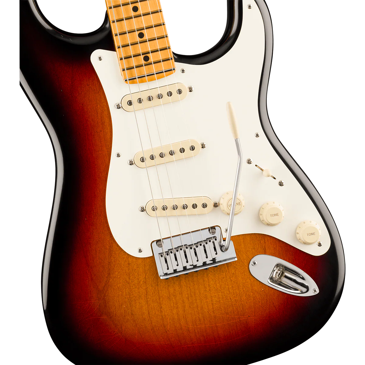 Fender 011-8212-800 Am Ultra Luxe '50s Strat, MN, 3-Color Sunburst - Image 3