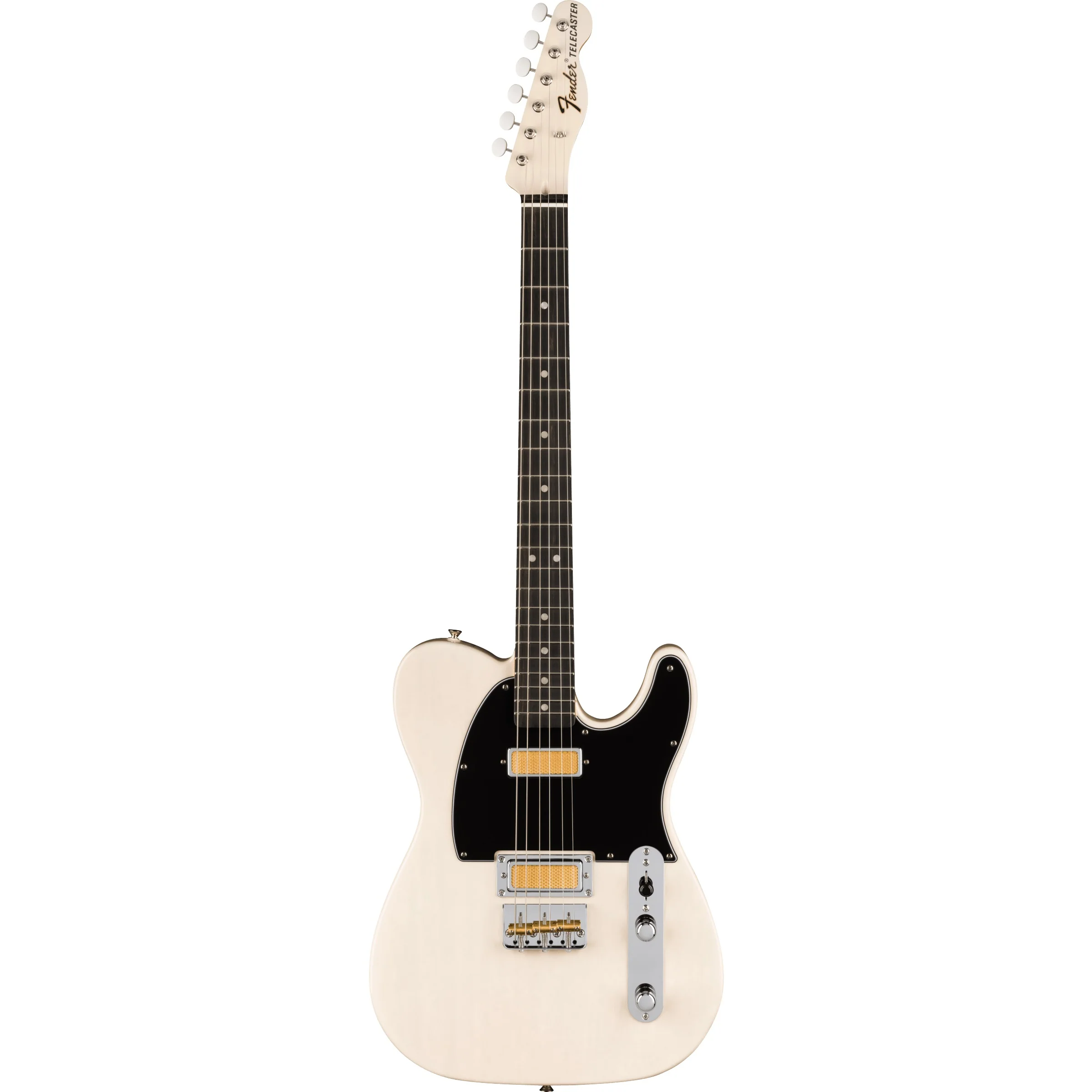 Fender 014-0731-301 Gold Foil Tele, mini-HH, Ebony FB, BPG, White Blonde