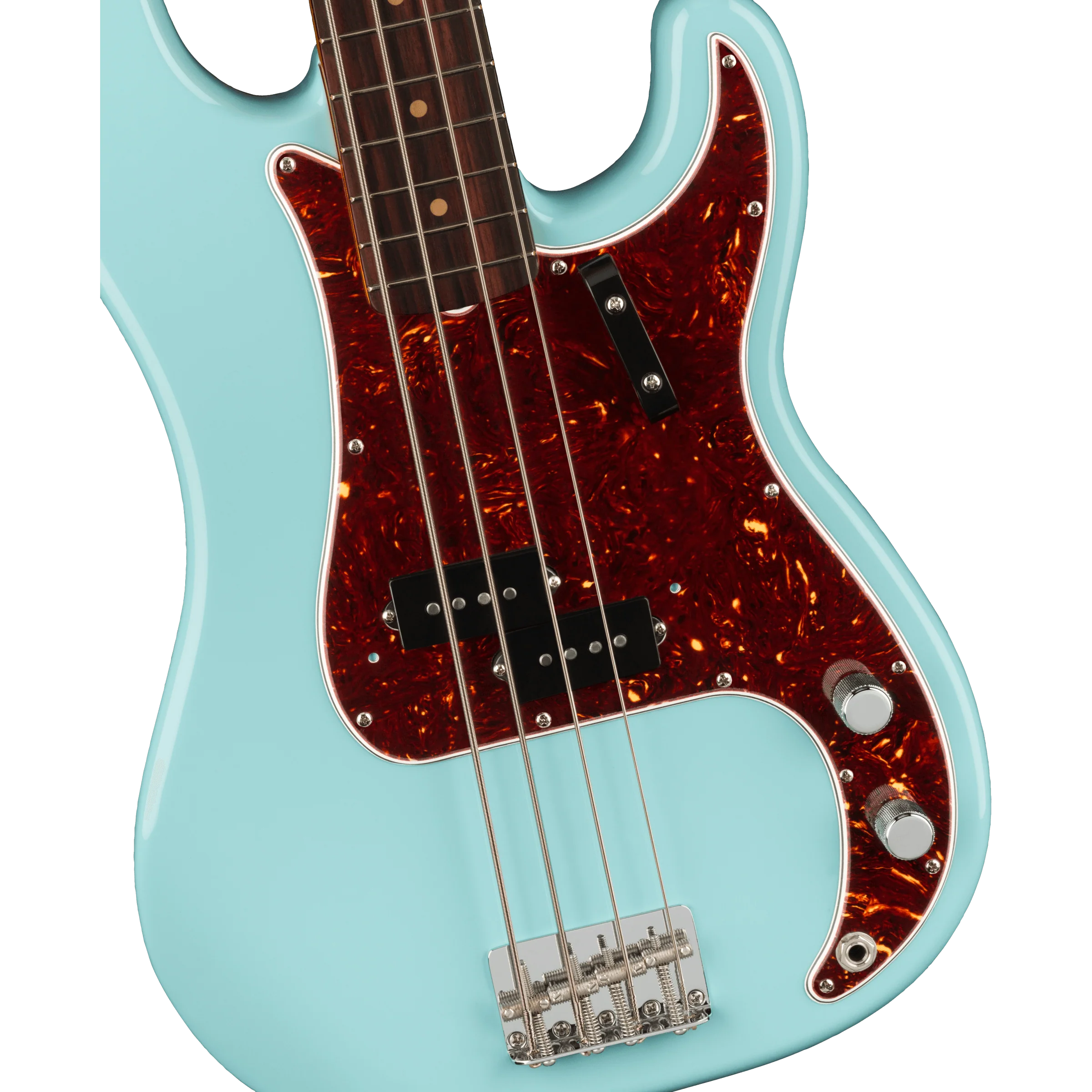 Fender 019-0160-804 Am Vintage II 1960 P-Bass, RW, Daphne Blue - Image 4