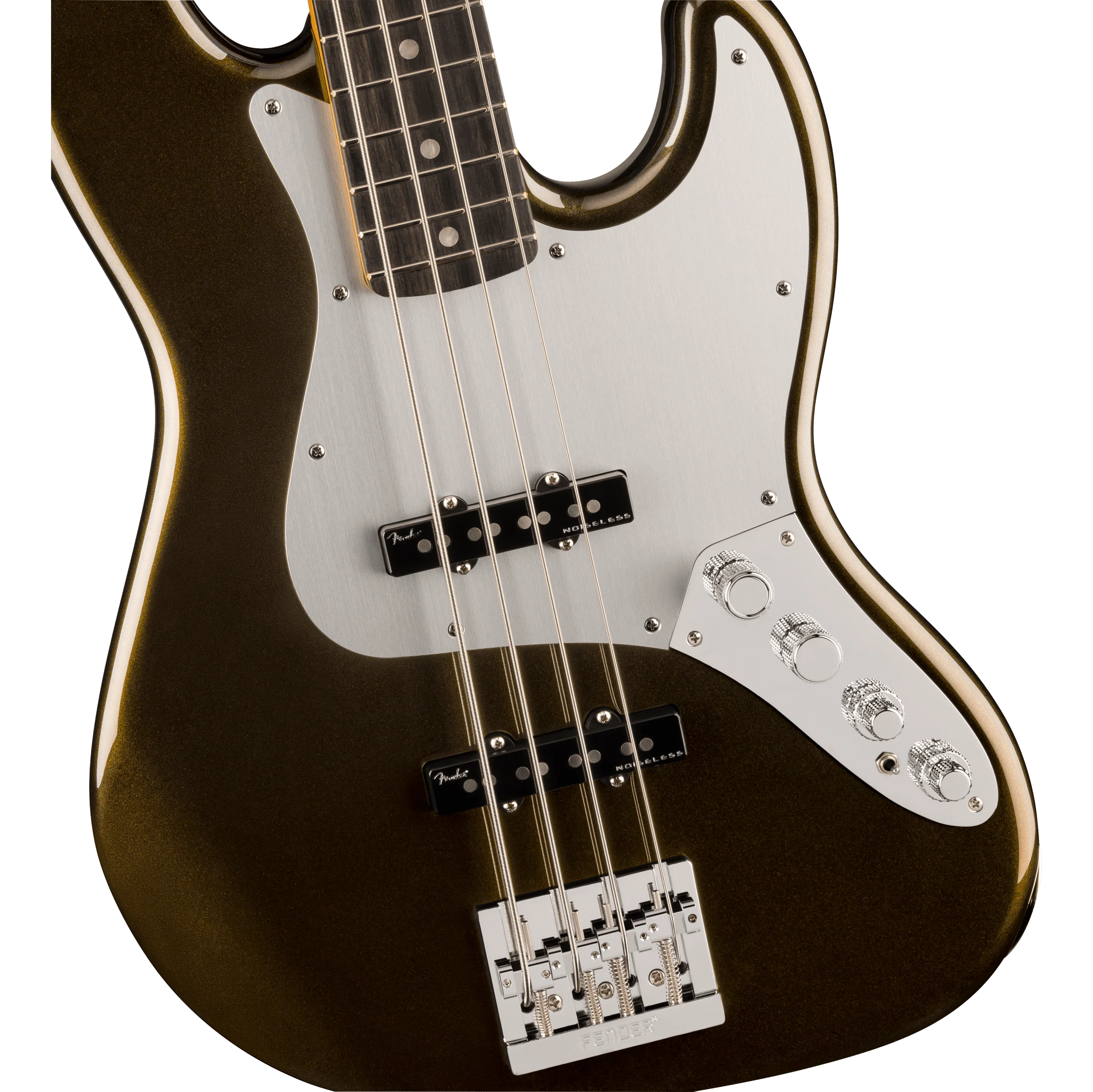 Fender 019-9111-790 Am Ultra II J-Bass, Eobny FB, Texas Tea - Image 3