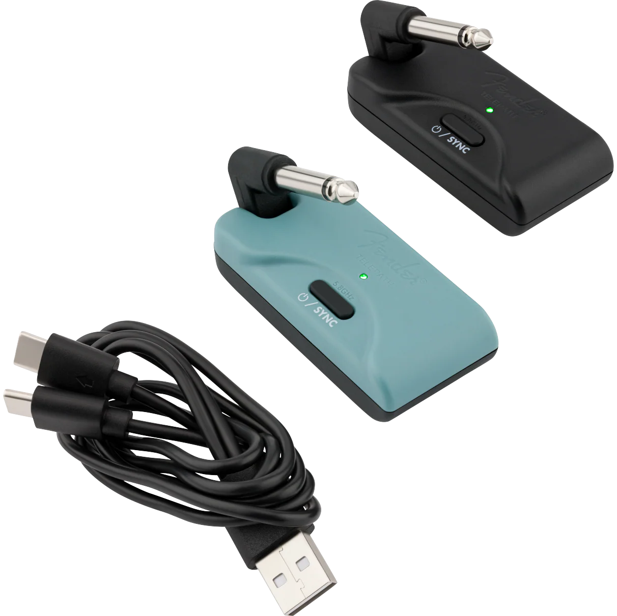 Fender 023-9780-001 Telepath Wireless Instrument System, Mystic Ice Blue and Black - Image 2