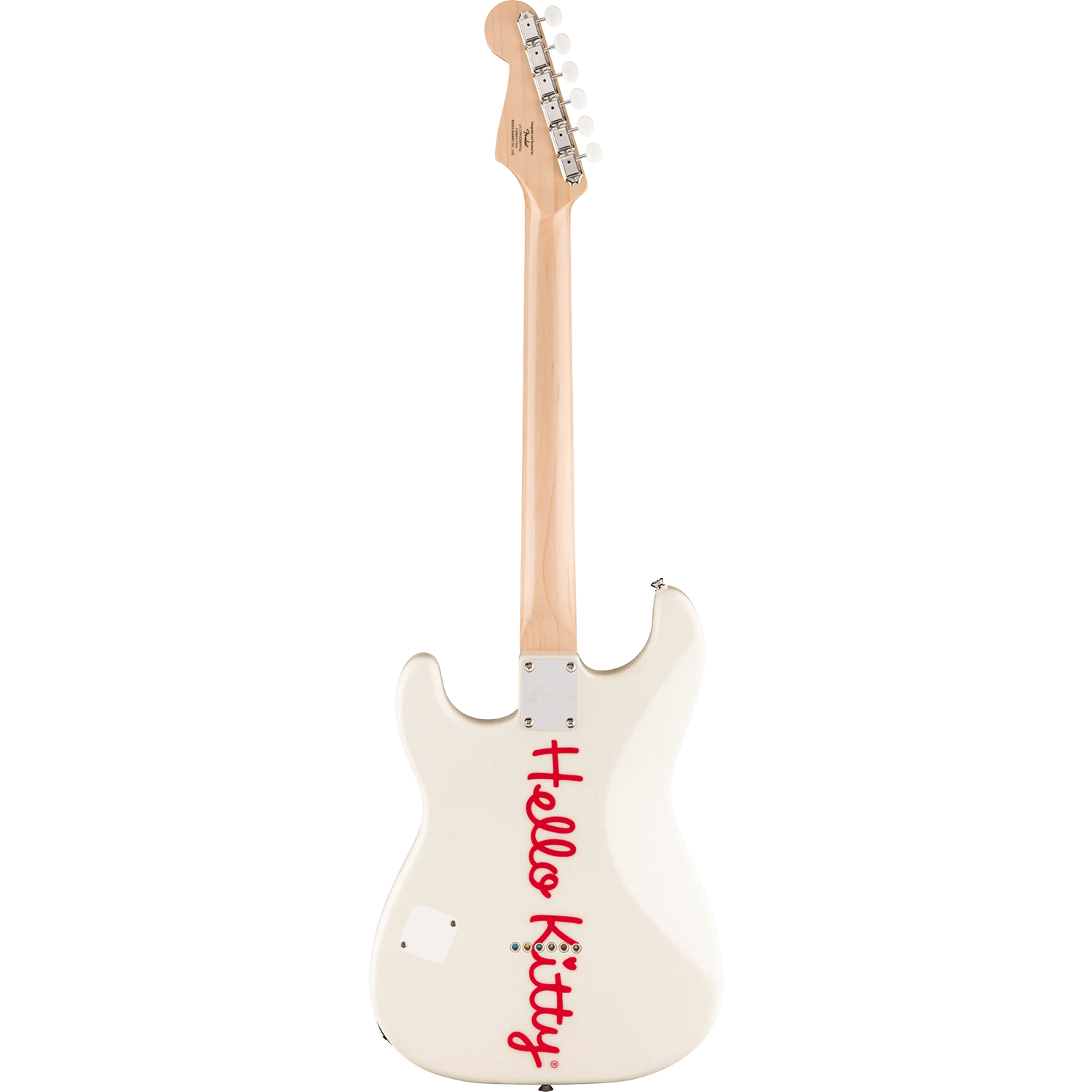 Fender 037-9102-980 LTD Hello Kitty Strat, Maple FB, White - Image 2