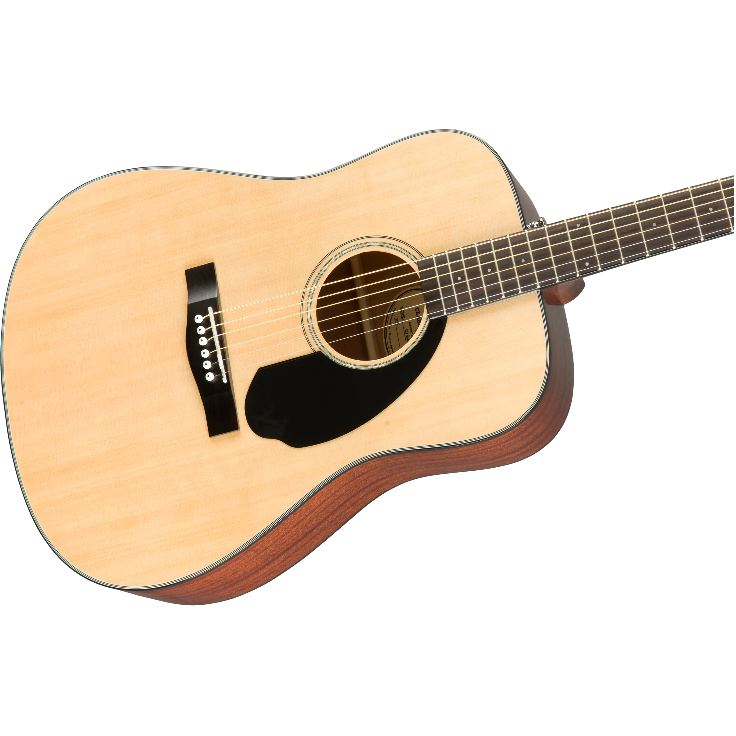 Fender 097-0110-021 CD-60S Acoustic Guitar, Dreadnought, Solid Spruce Top, Natural - Image 3