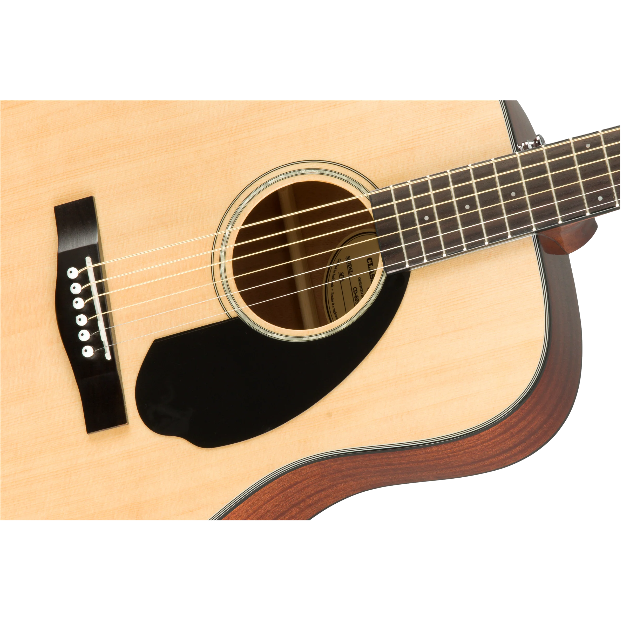Fender 097-0110-021 CD-60S Acoustic Guitar, Dreadnought, Solid Spruce Top, Natural - Image 5