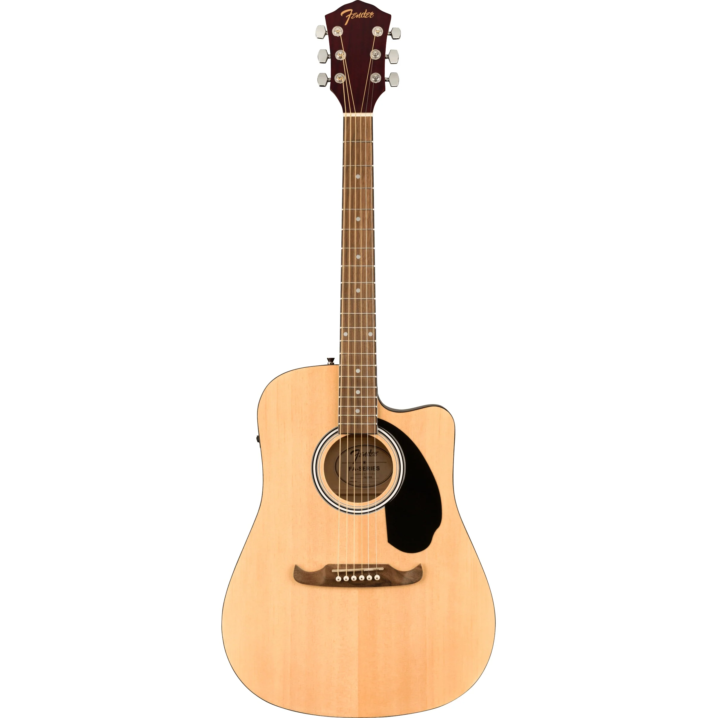 Fender 097-1113-221 FA-125CE Acoustic/Electric Guitar, Dreadnought, Natural
