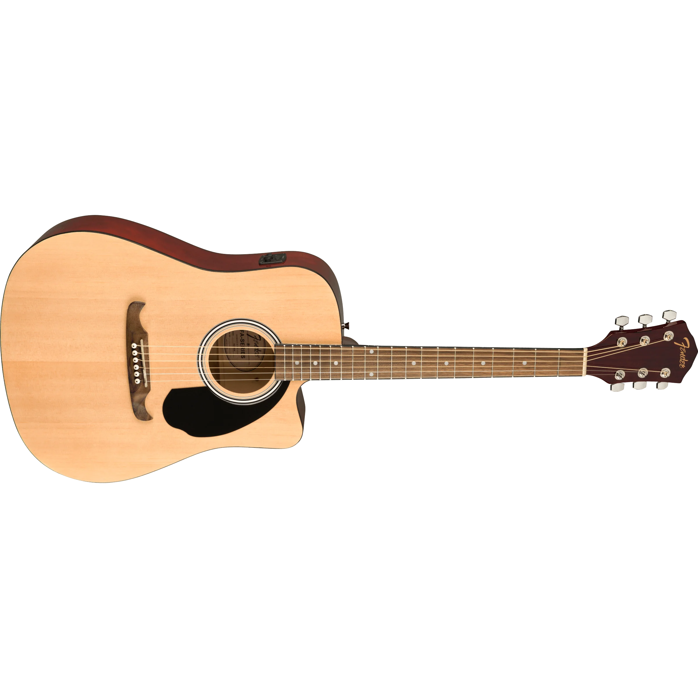 Fender 097-1113-221 FA-125CE Acoustic/Electric Guitar, Dreadnought, Natural - Image 5