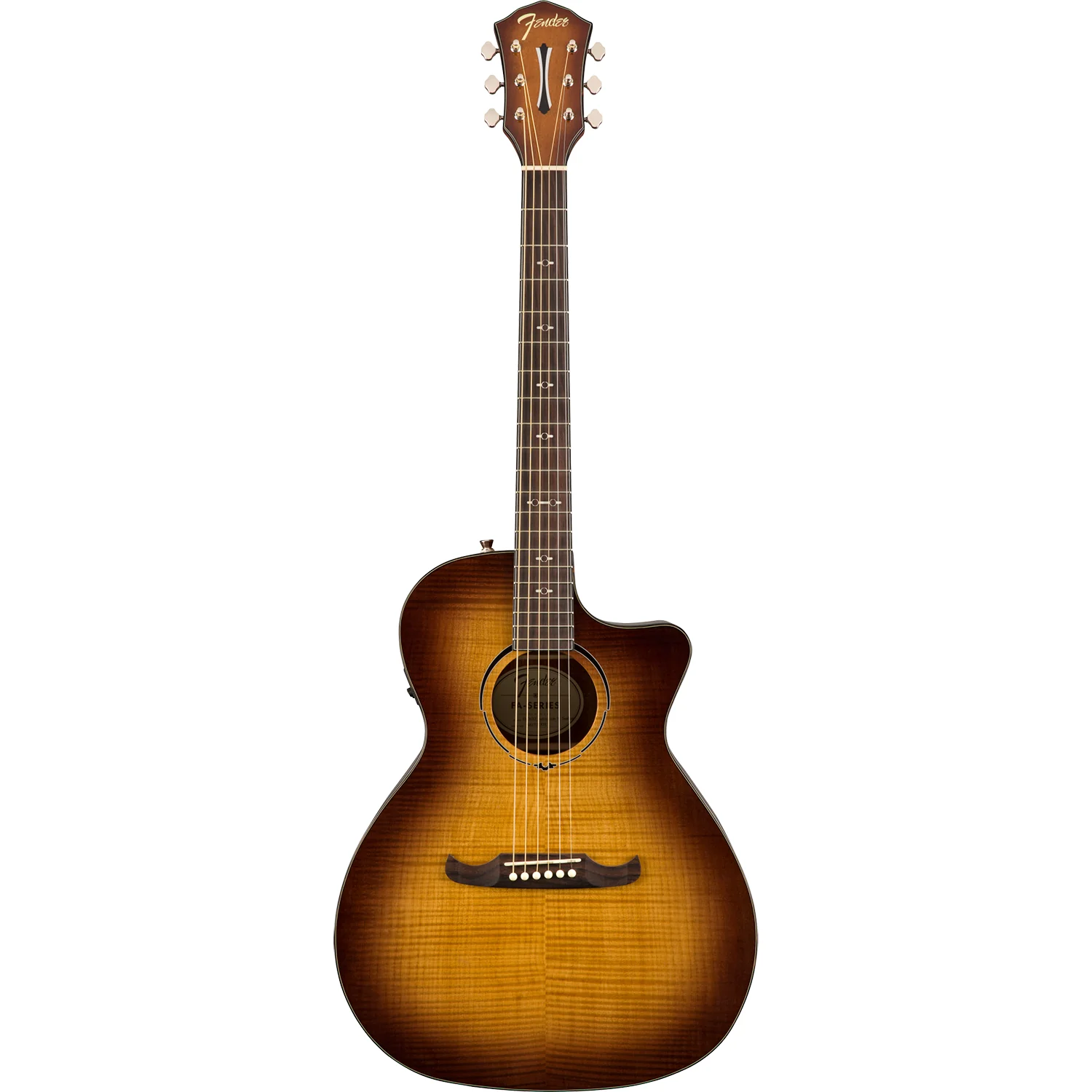 Fender 097-1343-064 FA-345CE Acoustic/Electric Guitar, Auditorium, Laminated Maple Top, Tea-Burst