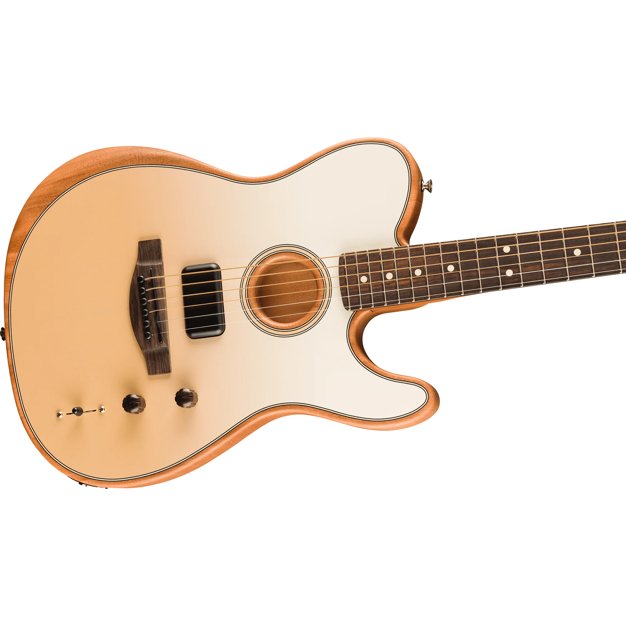 Fender 097-1713-116 Finneas Signature Acoustasonic Player Tele, Cappuccino Fade - Image 3