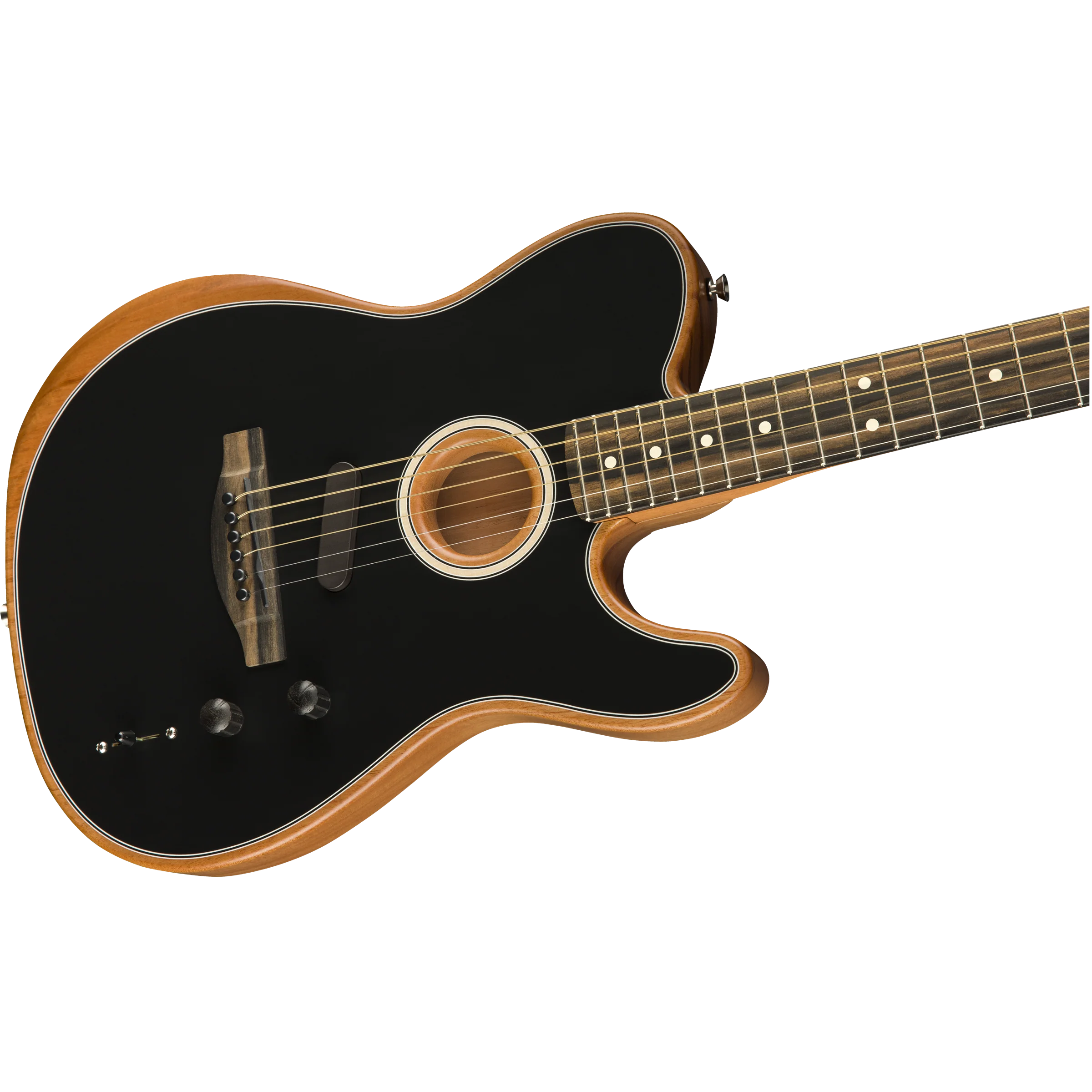 Fender 097-2013-206 Am Acoustasonic Tele, Black - Image 3