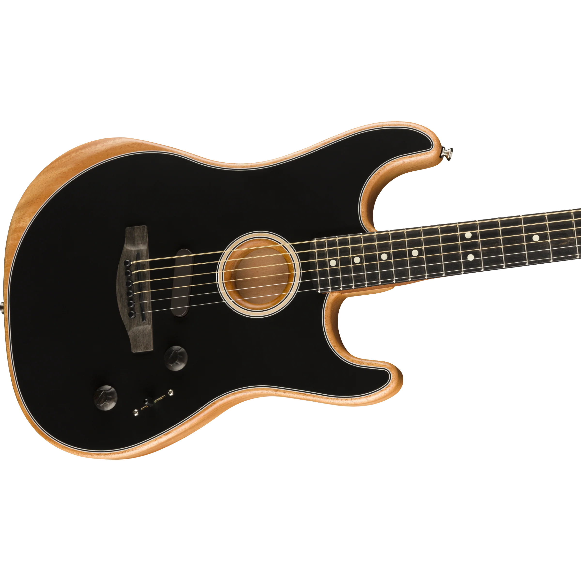 Fender 097-2023-206 Am Acoustasonic Strat, Black - Image 3