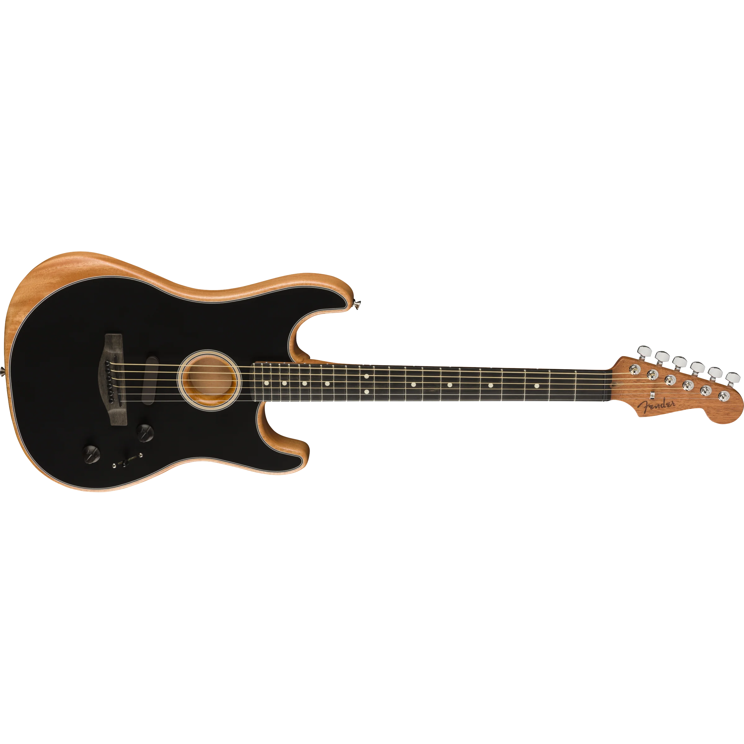 Fender 097-2023-206 Am Acoustasonic Strat, Black - Image 4