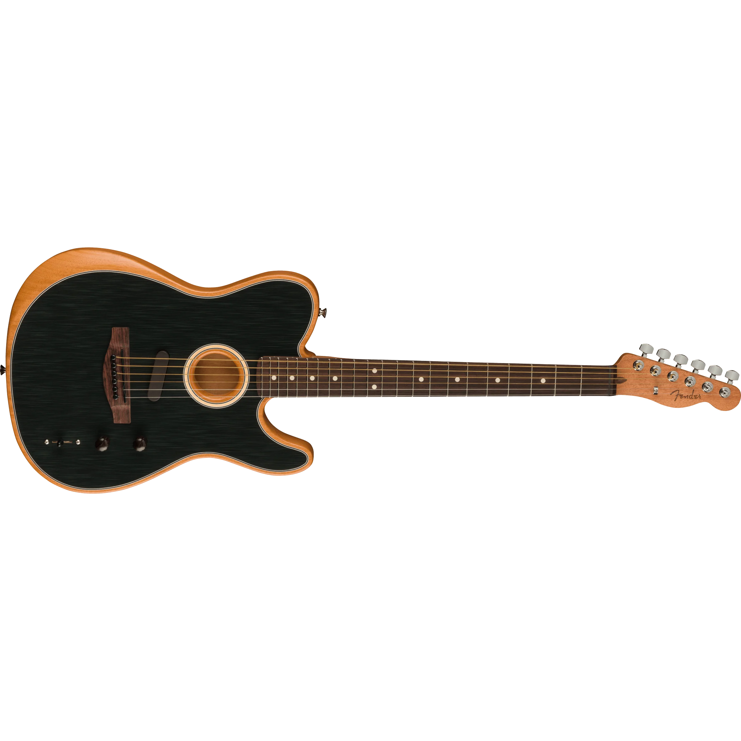 Fender 097-2213-239 Acoustasonic Player Tele, Brushed Black - Image 4