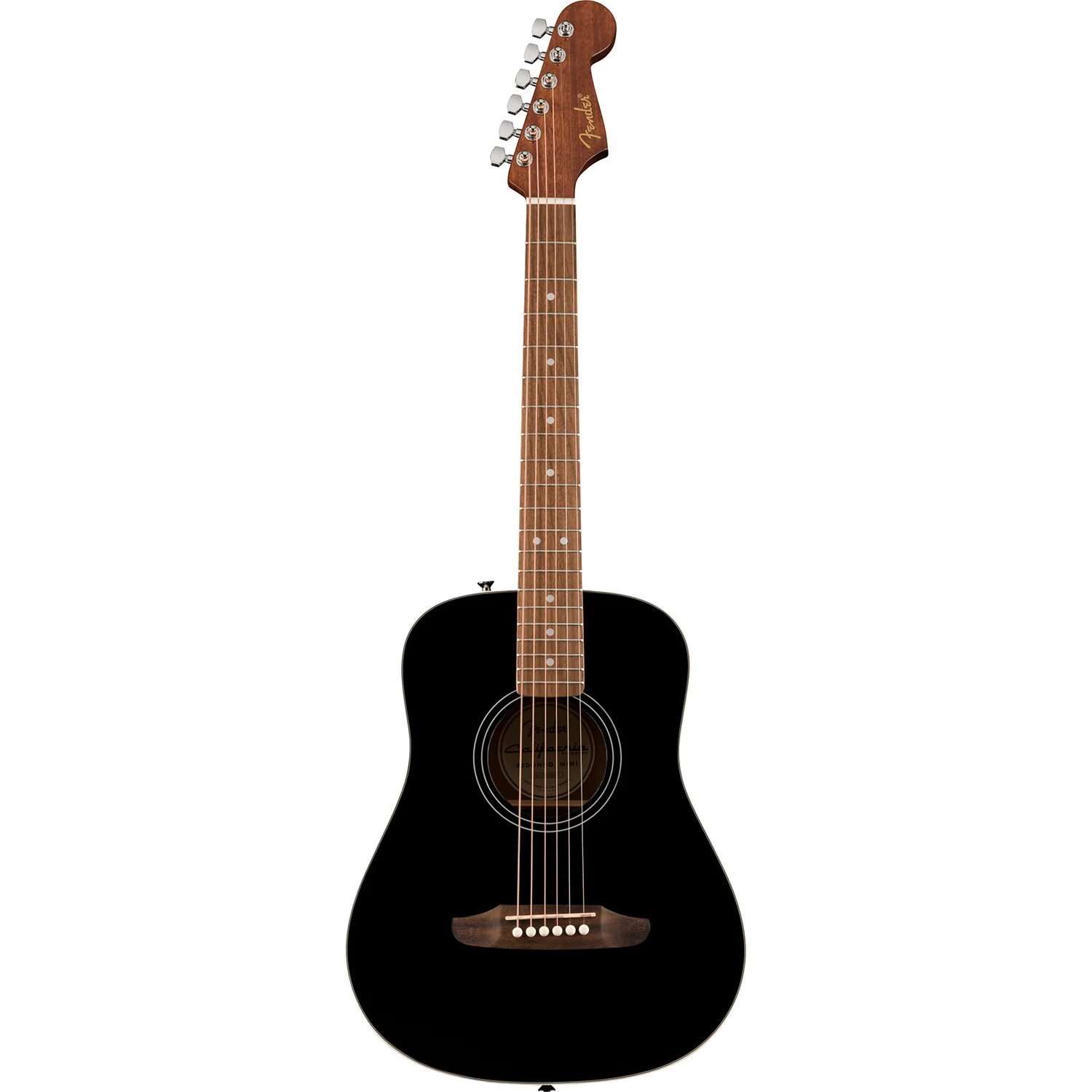 Fender 097-4101-106 Redondo Mini Acoustic Guitar, Spruce Top, Black