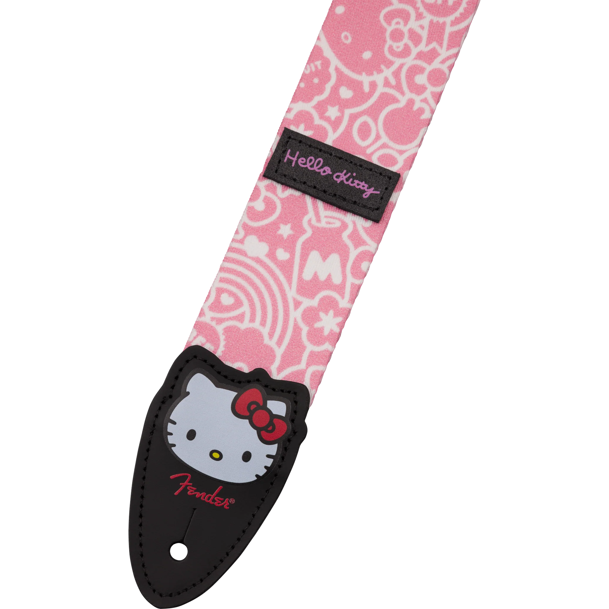 Fender 099-0637-256 2" Poly Strap, Fender x Hello Kitty, Pink - Image 3