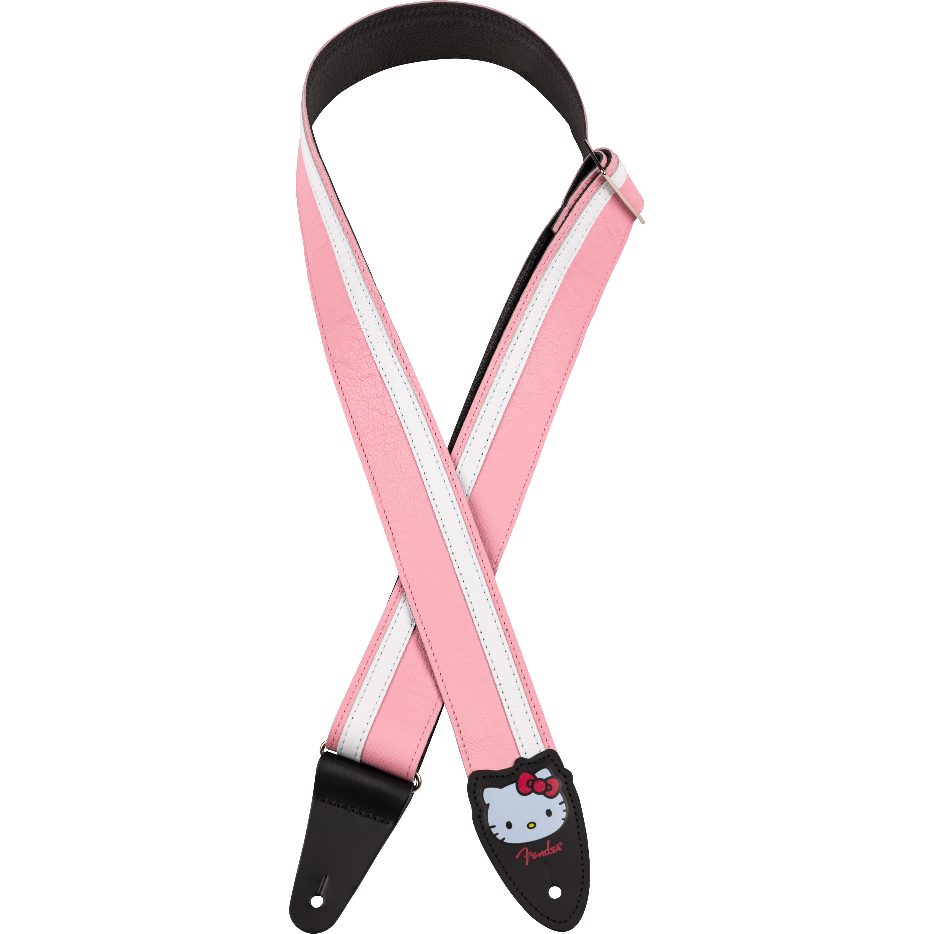 Fender 099-0650-156 2" Leather Strap, Fender x Hello Kitty, Pink