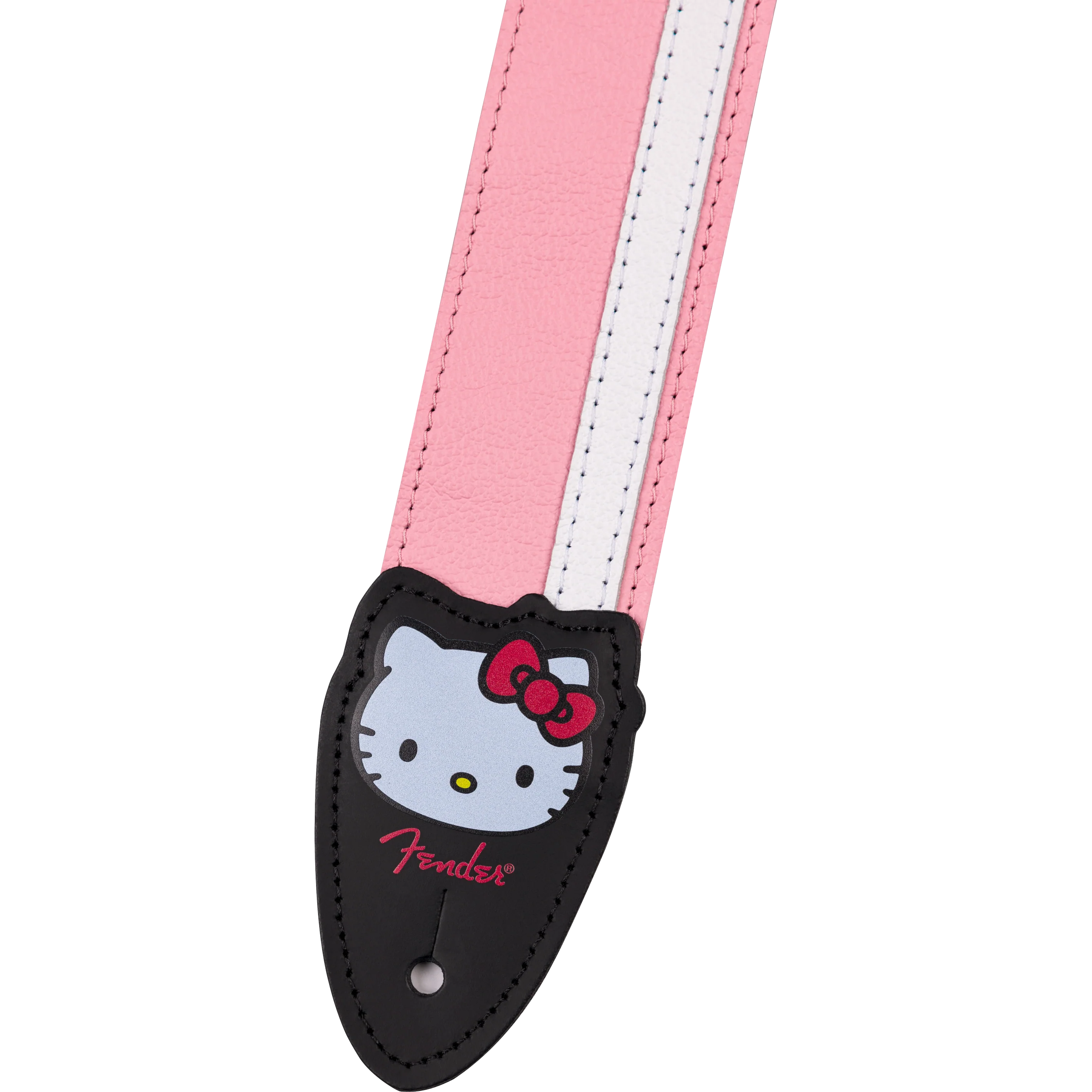 Fender 099-0650-156 2" Leather Strap, Fender x Hello Kitty, Pink - Image 3