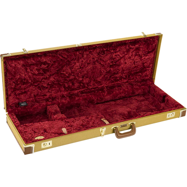 Fender 099-6106-300 Strat/Tele Case, Wood, Classic Series, Tweed - Image 2