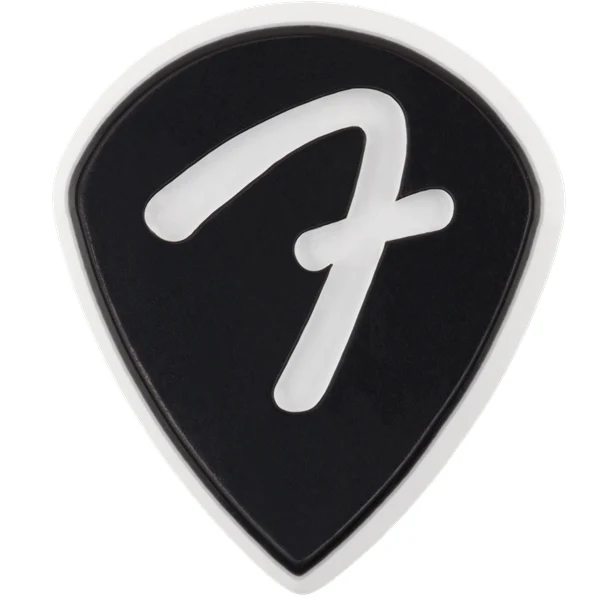 Fender 198-4551-306 F Grip 551 Pick, Black, 3-Pack