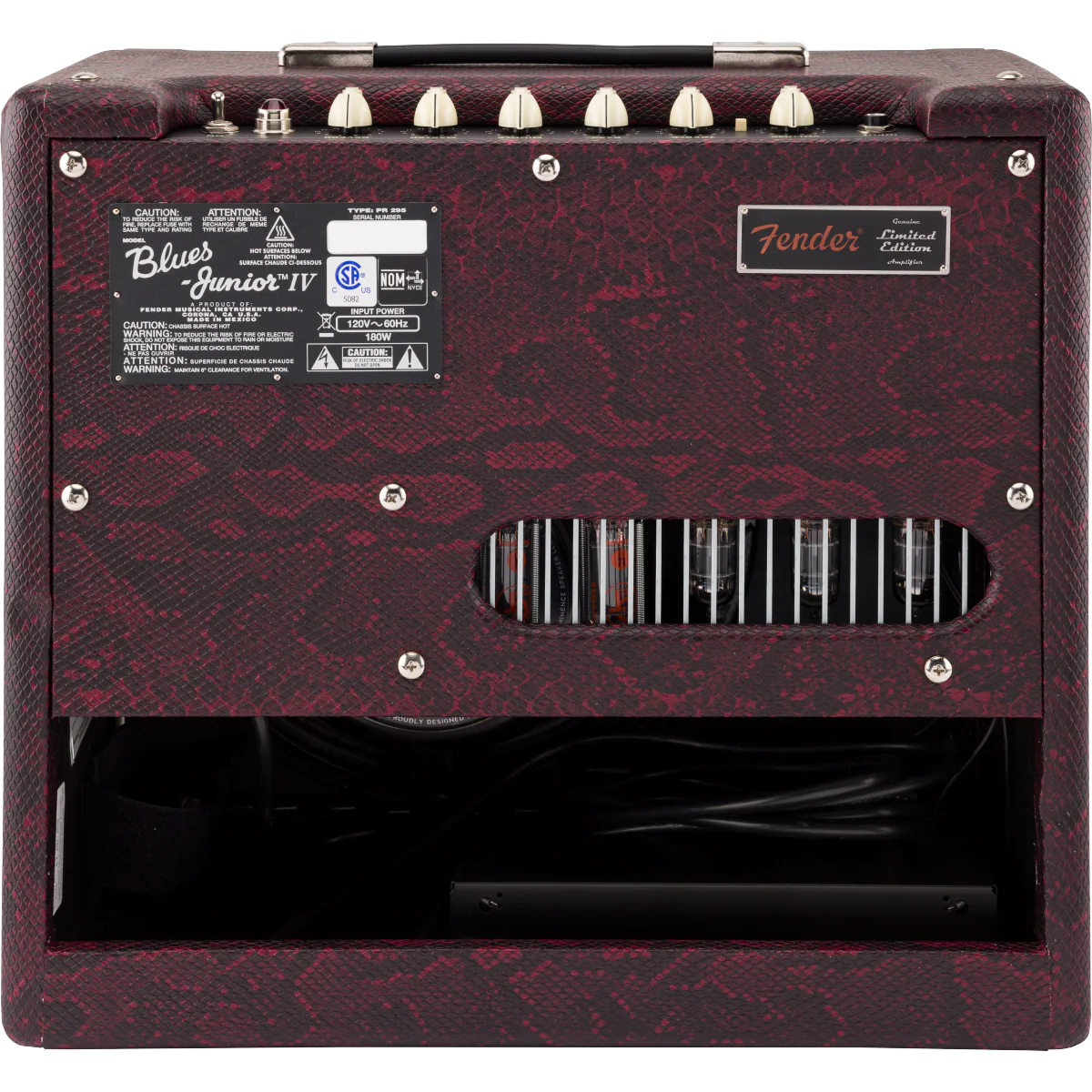 Fender 223-1500-097 FSR Blues Jr IV, Eminence Texas Heat, Red Snakeskin/Black - Image 2