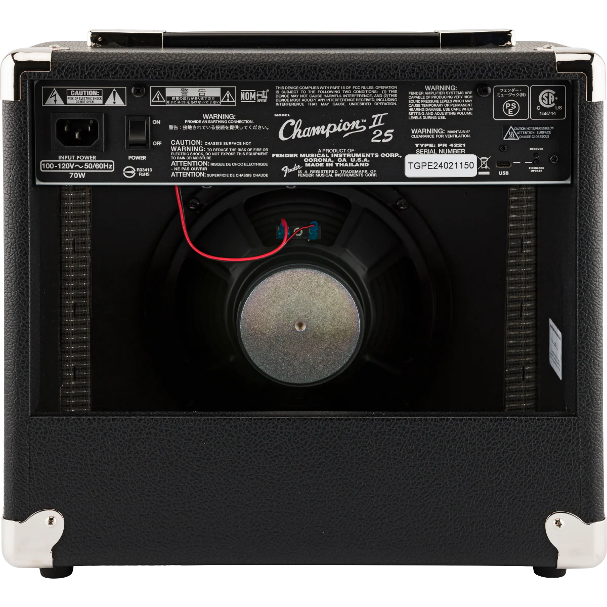 Fender 233-0700-000 Champion II 25 Guitar Amp - Image 3