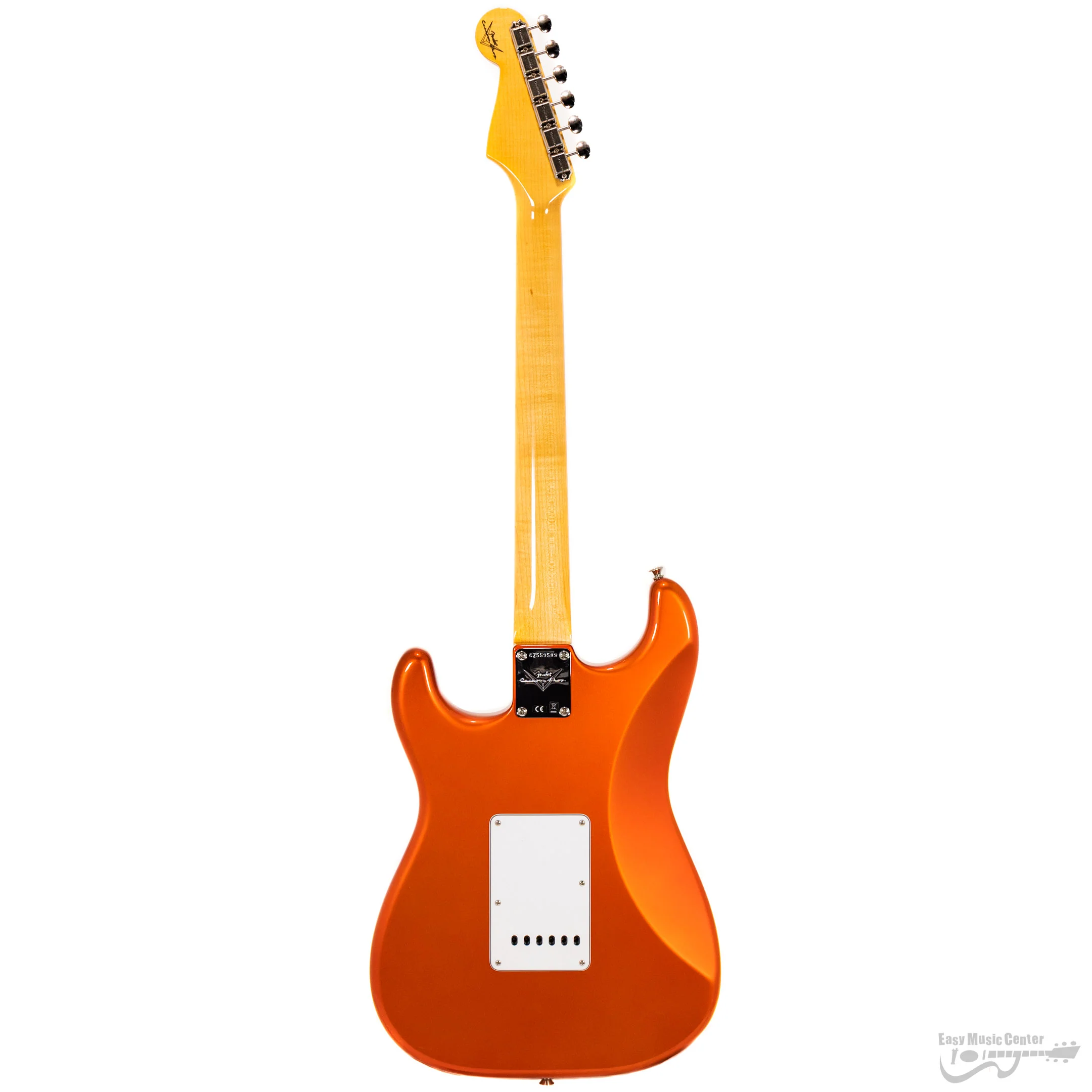Fender 923-2000-645 Custom Shop Strat, 1961 Strat NOS, AAA Rosewood Fingerboard - Candy Tangerine - (#CZ559589) - Image 5