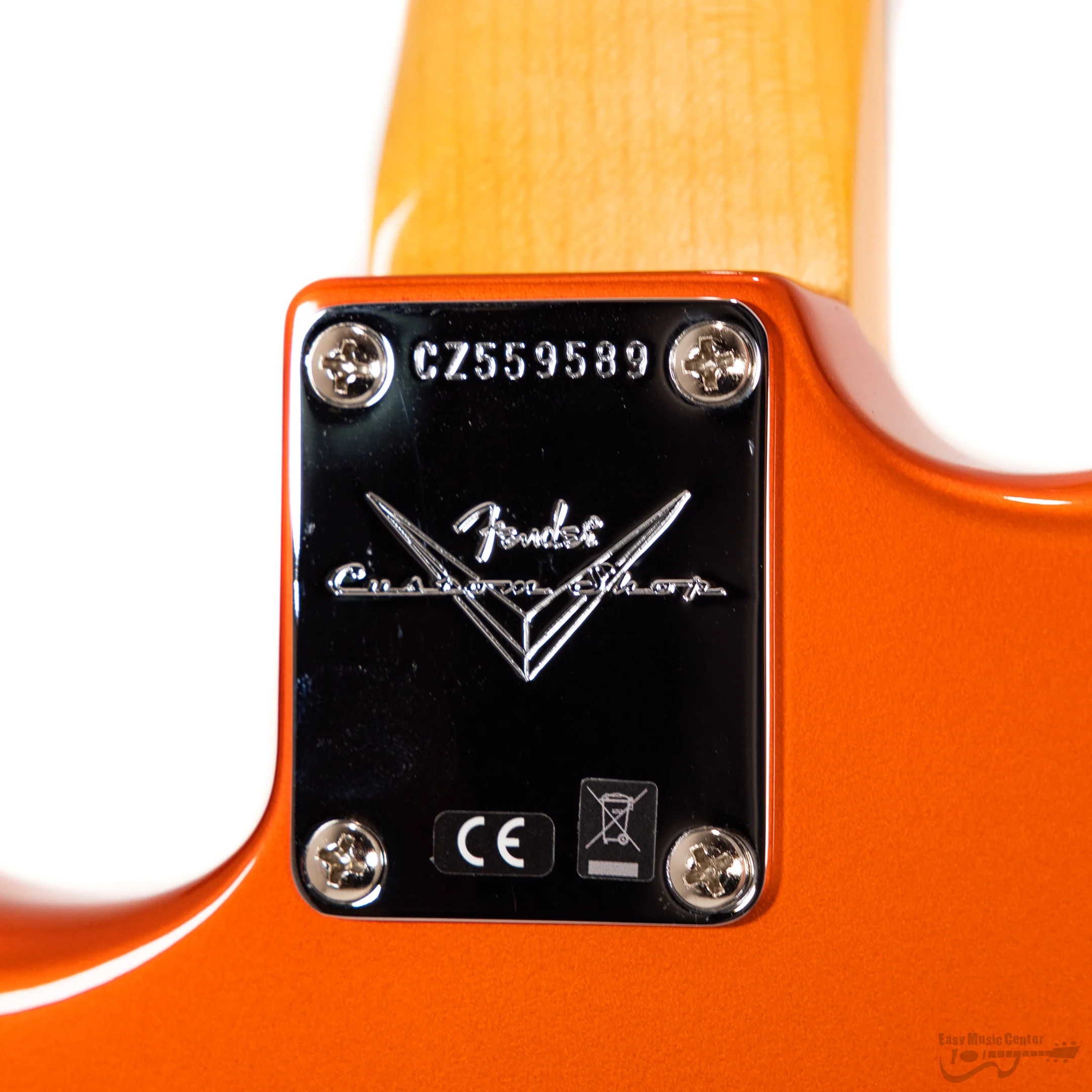 Fender 923-2000-645 Custom Shop Strat, 1961 Strat NOS, AAA Rosewood Fingerboard - Candy Tangerine - (#CZ559589) - Image 9