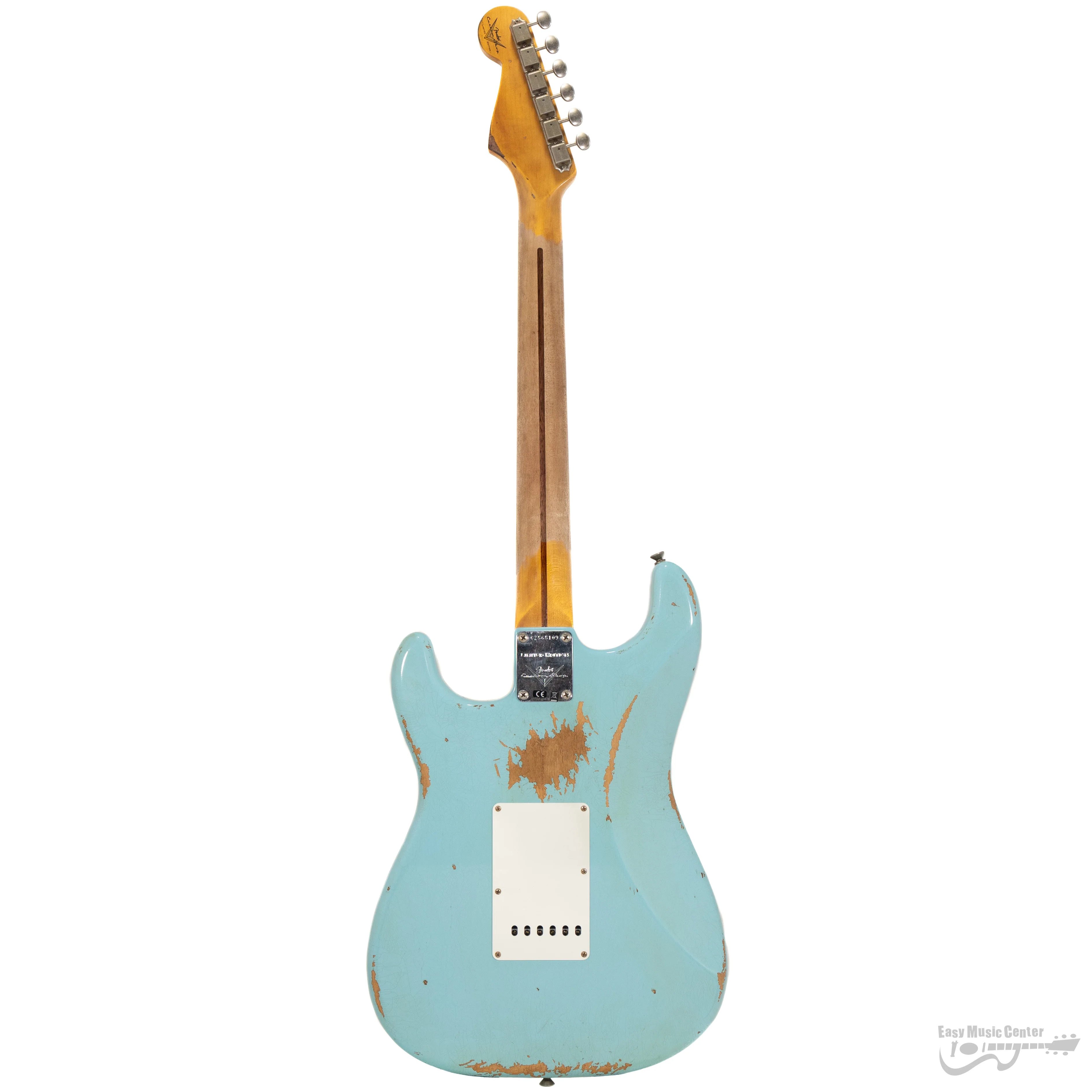 Fender 923-5001-609 Custom Shop (#CZ565109), 1956 LTD Strat, Heavy Relic, Aged Daphne Blue - Image 5