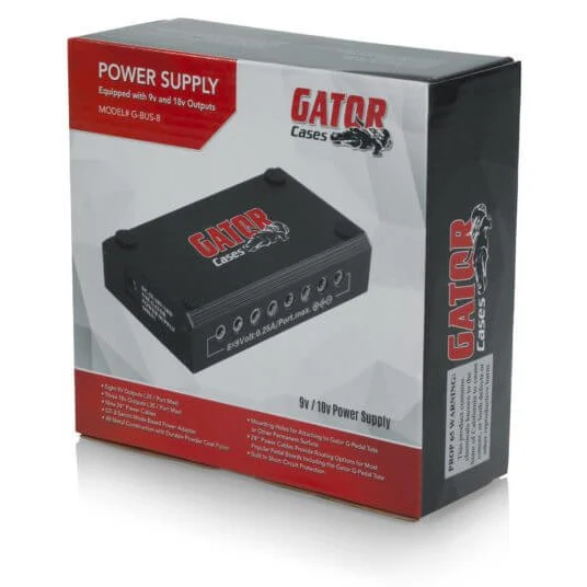 Gator G-BUS-8-US Multi-Output DC Power Source for Pedals - Image 3