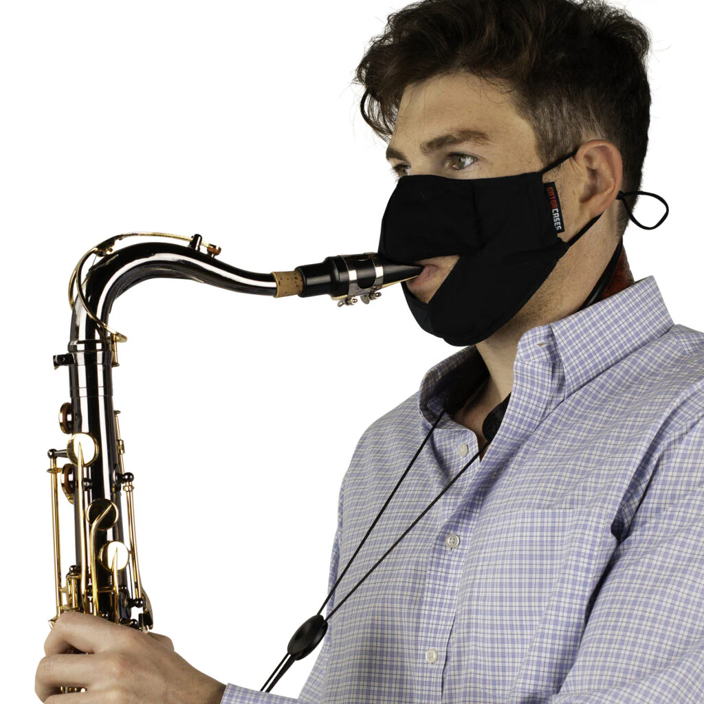Gator GBOM-LARGEBK Dual-Layer Wind Instrument Face Mask, Large - Image 7