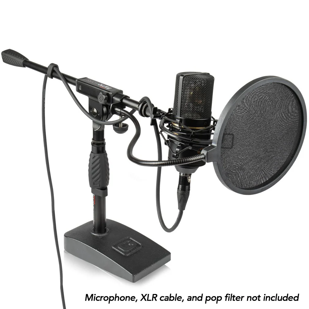 Gator GFW-MIC-0821 Compact Base Bass Drum and Amp Mic Stand - Image 3