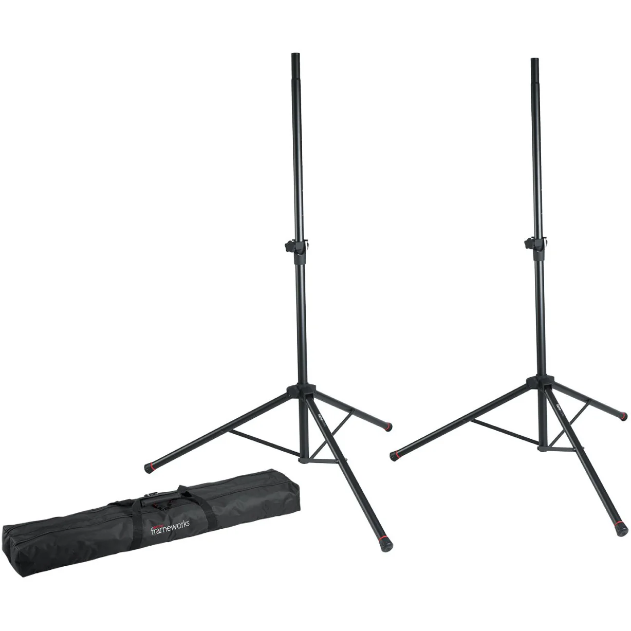 Gator GFW-SPK-2000SET Speaker Stand Pair w/ Carry Bag