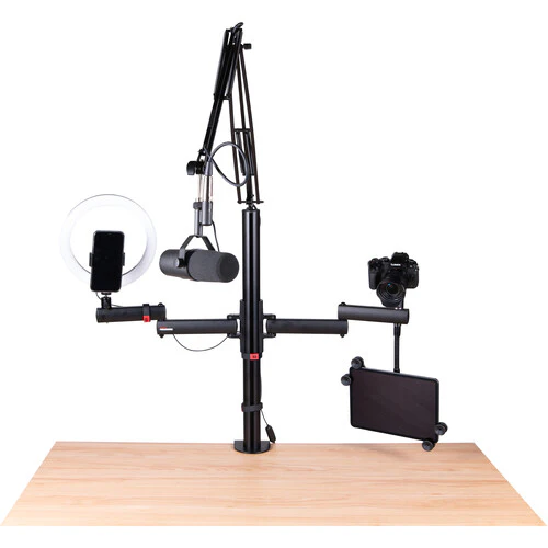 Gator GFWIDCREATETREE All-In-One Content Creator Tree with Light, Mic & Camera Attachments - Image 2