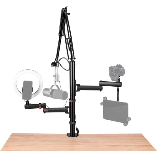 Gator GFWIDCREATETREE All-In-One Content Creator Tree with Light, Mic & Camera Attachments - Image 25