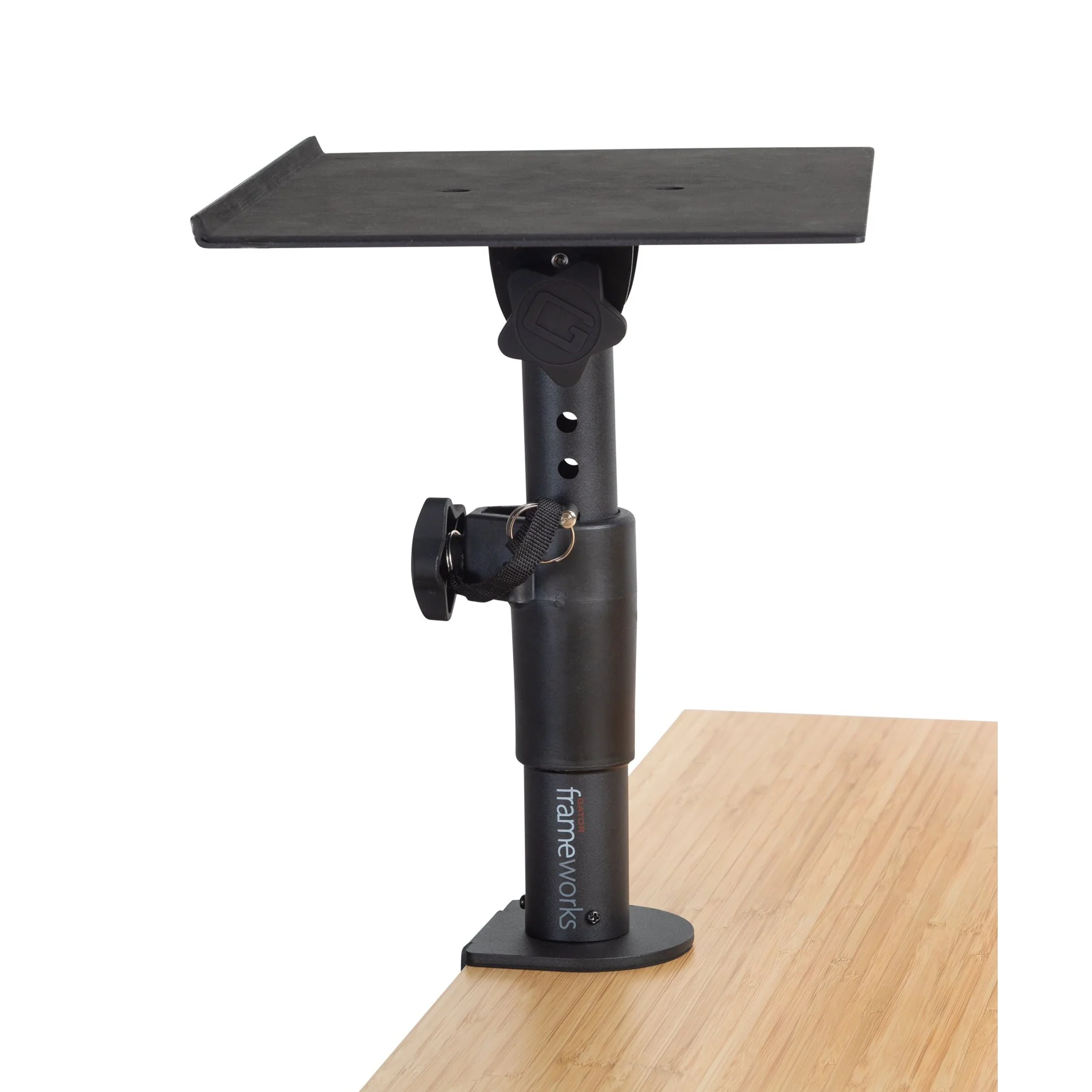 Gator GFWSPKSTMNDSKCM Desk-Clamp Studio Monitor Stand - Adjustable Height - Image 2